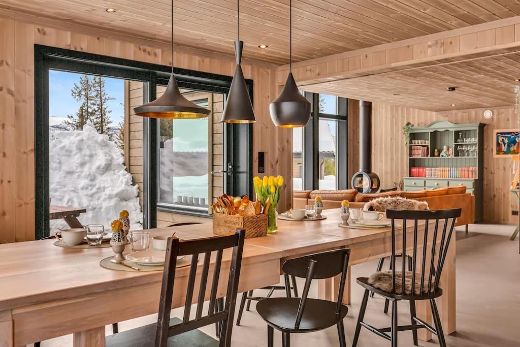 Peaceful Oasis. Panoramic Forest- & Mountain View. Sauna. Beitostolen Buitenkant foto